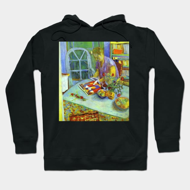 a woman in a room 1925 - Pierre Bonnard Hoodie by Kollagio